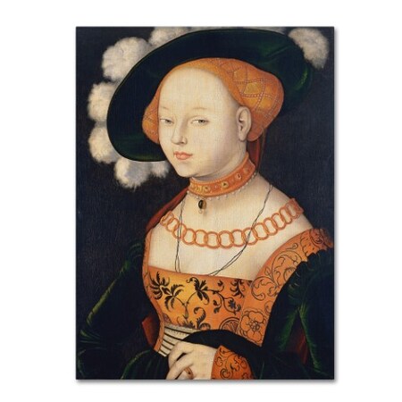 Hans Baldung Grien 'Portrait Of A Lady' Canvas Art,35x47